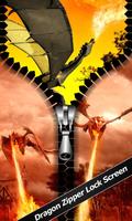 tela de bloqueio zipper dragão Cartaz
