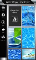 برنامه‌نما Water Zipper Lock Screen عکس از صفحه