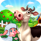 Tycoon de ferme bétail  jeux de ferme pour enfants icône