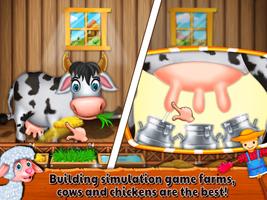 Tycoon de ferme bétail  jeux de ferme pour enfants Affiche