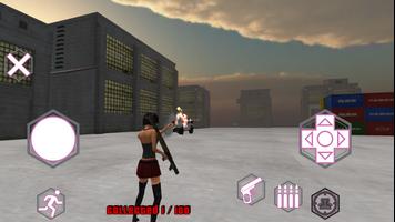 Girl vs Zombies الملصق