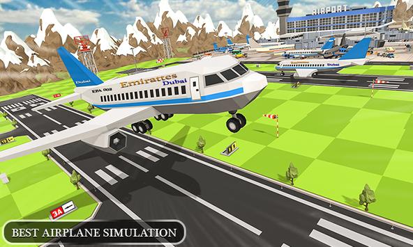 Download Flight Simulator Blocky Airplane Pilot 3d Free Apk For Android Latest Version