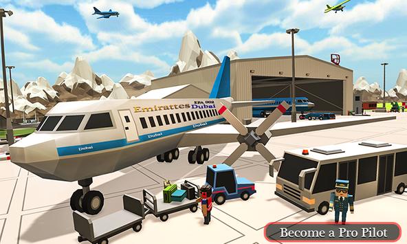Download Flight Simulator Blocky Airplane Pilot 3d Free Apk