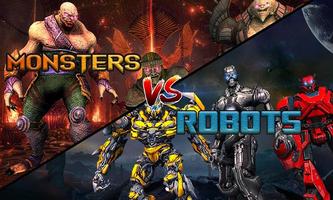 Monster vs Robot - Warriors Galaxy Battle 3D Cartaz