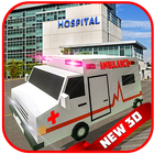 🚑 City Ambulance : Rescue Driver SIM Blocky 3D 🚑 icône