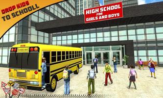 Mr. School Driver : New School Bus Simulator 2018 poster