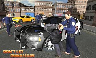 Police Car Gangster Chase - Robber Race Escape imagem de tela 1