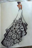 Fashion design sketches - Dress capture d'écran 1
