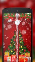 Christmas Zipper Lock Screen Affiche