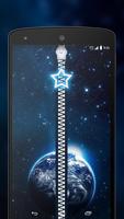 Galaxy Zipper Lock Screen Affiche