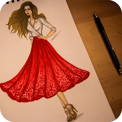 Aprenda a desenhar vestidos passo a passo