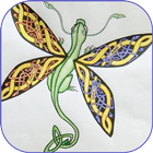 Dragonfly Tattoo Designs آئیکن