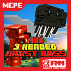 Mod 3 Headed Ghast Boss for MCPE icon