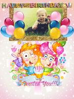 Birthday Invitation Card Frame 截图 3