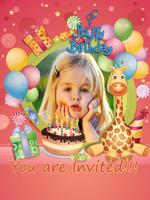Birthday Invitation Card Frame 截图 2