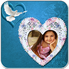 Blue Heart Photo Frames icon
