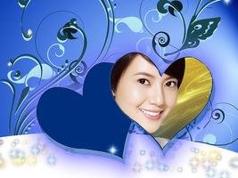 Blue Heart Photo Frames 截图 3