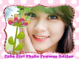 Cute Girl Photo Frames Editor Poster