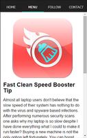 Fast Clean Speed Booster Tip capture d'écran 1