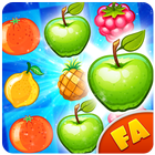 match de trois fruits jeu icône