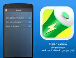 turbo battery - fast charging پوسٹر