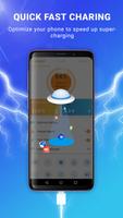 Fast Battery Charger & Fast Charging, Cooler Clean الملصق