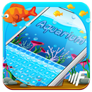 Cool Blue Summer Aquarium Keyboard Theme APK