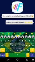 Brazil Hot Colors Flag Keyboard Theme ภาพหน้าจอ 2