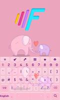 Cute Keyboard Theme syot layar 2