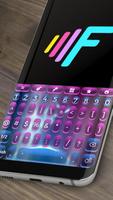 Galaxy Pretty Stars Animated Keyboard syot layar 2