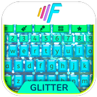 Glitter Colors Cute Keyboard Theme icône