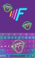 Neon Colors Keyboard Theme capture d'écran 2