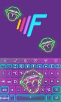 Neon Colors Keyboard Theme capture d'écran 3