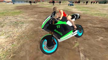 Motorcycle Driving Simulator 3D imagem de tela 1