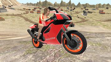 Motorcycle Driving Simulator 3D imagem de tela 2