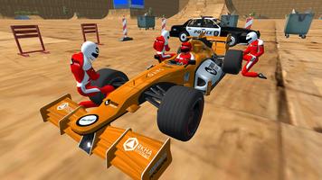 Enjoyable Formula Car Police Chase Affiche