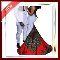 African couple fashion ideas постер