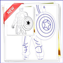 How to draw avengers team step by step-APK