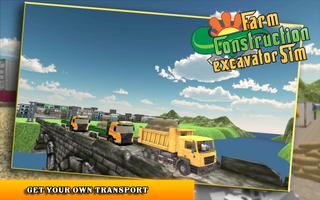 Offroad Farming Construction Excavator Sim Game screenshot 2