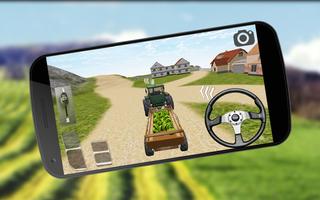 Cargo Farmer Tractor Off Road Driving Simulator 3D Affiche