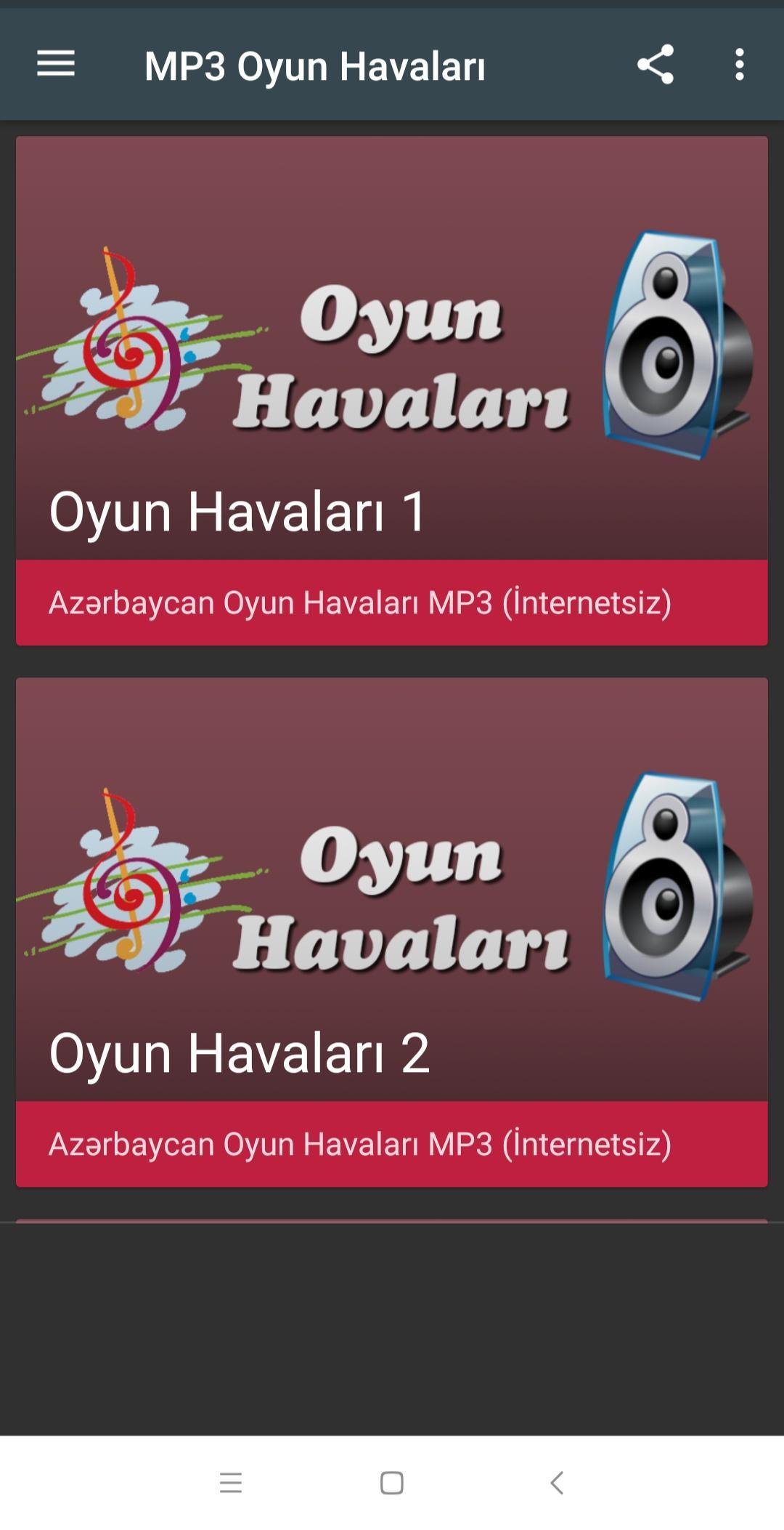 Oyun Havalari Toy Mahnilari Mp3 Dlya Android Skachat Apk