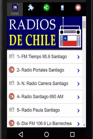 Constituir arrastrar gráfico Radios de Chile - Emisoras Chilenas APK pour Android Télécharger