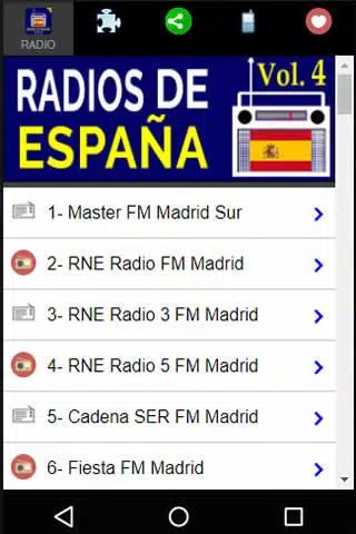 Descarga de APK de Radios de España Gratis Vol 4 - Emisoras Españolas para  Android