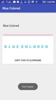 Blue Colored Text syot layar 1