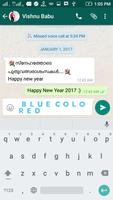 Blue Colored Text syot layar 2