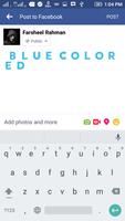 Blue Colored Text syot layar 3