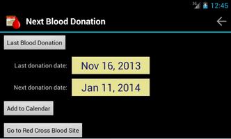 Next Blood Donation Cartaz