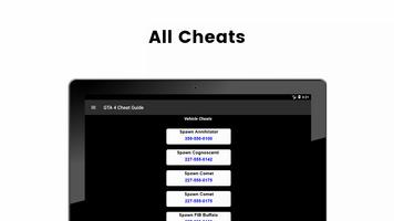 Cheat Guide GTA 4 (GTA IV) capture d'écran 3