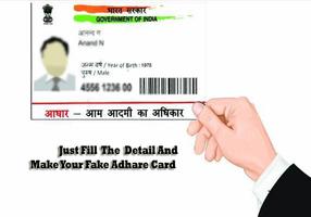 Fake Aadhar Card for India captura de pantalla 1