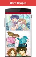 Anime-Paar-nette Tapeten Plakat
